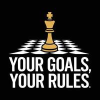 Your Goals Your Rules T Shirt Design Chess vector