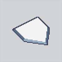 Pixel art illustration Baseball Home. Pixelated Home Plate. Baseball Home Plate Base Icon pixelated for the pixel art game and icon for website and game. old school retro. vector