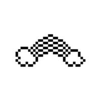 rainbow outline pixel vector