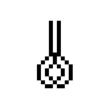 outline scissors pixel design vector