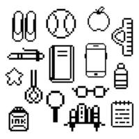 school objects design vector