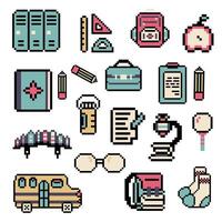 school bundle object vector