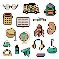 school object set bundle vector