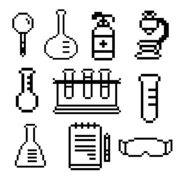 laboratorio paquete píxel vector