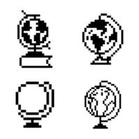 globe bundle outline vector