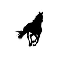 Horse Silhouette, flat style, can use for Logo Gram, Art Illustration, Emblem, Pictogram, Apps, Website or Graphic Design Element. Simple and Memorable. vector