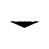 Silhouette of the Jet Fighter, Fighter Aircraft, are military aircraft designed primarily for air-to-air combat. Simple, BW and Editable. vector