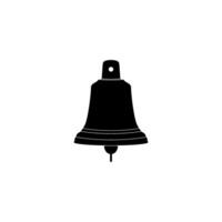 Silhouette of the Hand Ringing Bell, Flat Style, can use for Pictogram, Apps, Website, Logo, Art Illustration, of Graphic Design Element. Simple vector
