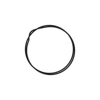 Artistic Circle Lines and Asymmetry Circle, Weaving Style, can use for Logo, Apps, Website, Contemporary Ornate, Frame Work, Copyspace, Icon, Symbol, Cover or Graphic Design Element. Black White. vector