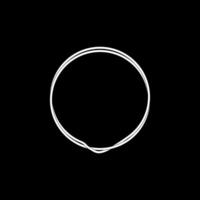 Artistic Circle Lines and Asymmetry Circle, Weaving Style, can use for Logo, Apps, Website, Contemporary Ornate, Frame Work, Copyspace, Icon, Symbol, Cover or Graphic Design Element. Flat and BW vector