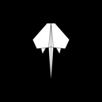Stingray Fish Shape Inspired by Origami Form, can use for Logo, Pictogram, Aquatic Animal Figure, Website, Apps, or Graphic Design Element. vector