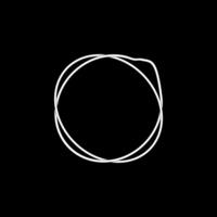 Artistic Round Lines, Weaving Style, can use for Logo, Apps, Website, Contemporary Ornate, Frame Work, Copyspace, Icon, Symbol, Cover or Graphic Design Element. Flat and Black White. vector