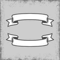 Vintage ribbon label with empty space that can be filled with text vector