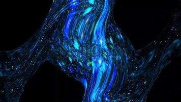 Wavy Vibrant Abstract Background Digital Rendering video