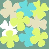 Clover leaf pattern vector