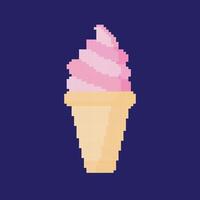 ice cream pixel art vector