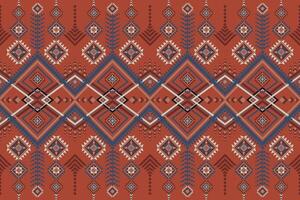 Red Abstract Ethnic pattern. vector