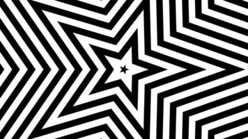 A black and white striped pattern with a star in the middle video