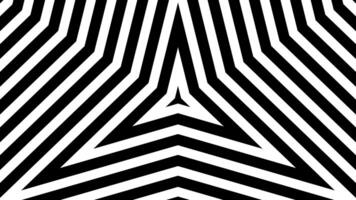 A black and white striped background with a diagonal pattern video