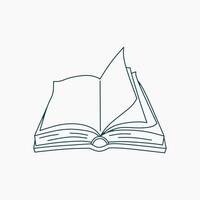 Icon of open book vector