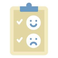 Feedback Survey Icon with Emotion Faces vector