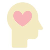 Illustration of HeartspaceMind Connection vector