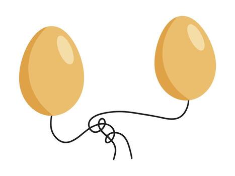Egg Balloons Easter vector