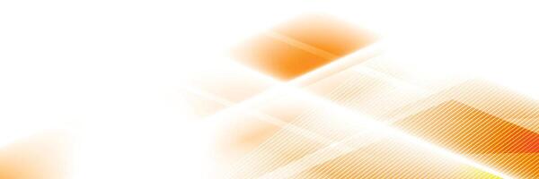 Abstract white and orange color, modern design stripes background with geometric shape illustration vector