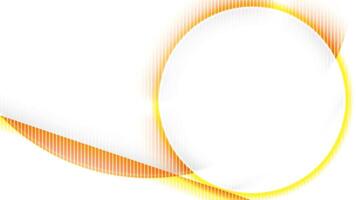 Abstract orange and white color, modern design stripes background with curve lines illust vector