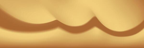 Abstract gold gradient background with wavy pattern illust vector