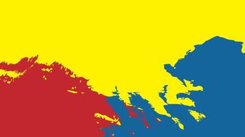 Primary colors background, blue, red, and yellow.Modern design colorful art with paint brush style illust vector