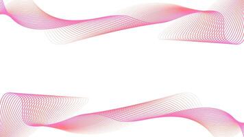 Modern pink gradient flowing wave lines design element for banner, frame, poster, presentation, brochure vector