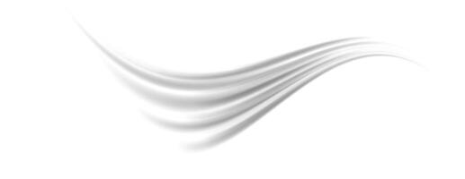 Grey wind lines element. Light curve wavy speed effect. Air stream flow motion trace. Swoosh and twirl swirl stripes path design illustration. Wind blow concept. vector