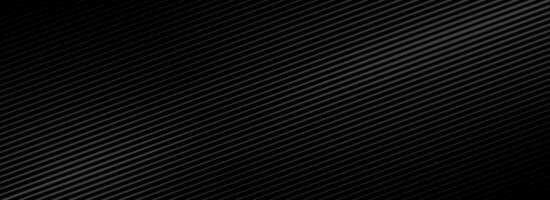 Black oblique straight line background. Slanted dark linear abstract wallpaper. Luxury stripe gradient texture. Diagonal line backdrop vector
