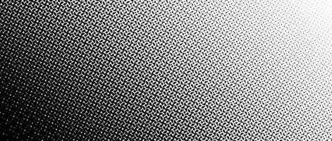 Black halftone gradient background. Fading overlapping dotted half tone texture. Vanishing polka dot backdrop. Raster pixelated gradation pattern. Comic pop art overlay wallpaper vector