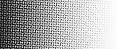 Black halftone gradient background. Fading overlapping dotted half tone texture. Vanishing polka dot backdrop. Raster pixelated gradation pattern. Comic pop art overlay wallpaper vector