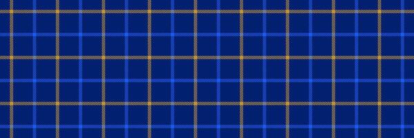 Blue and yellow gingham seamless pattern. Windowpane background texture for textile design, fabric swatch, scarf cloth, suit print. Masculine checkered tweed plaid repeating wallpaper. vector