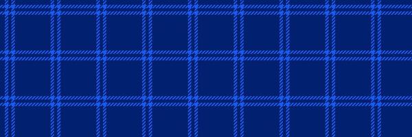 Dark blue gingham seamless pattern. Windowpane background texture for scarf cloth, textile design, fabric swatch, suit print. Masculine checkered tweed plaid repeating wallpaper. vector