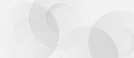 Minimalist White Abstract Background with Circular Patterns vector