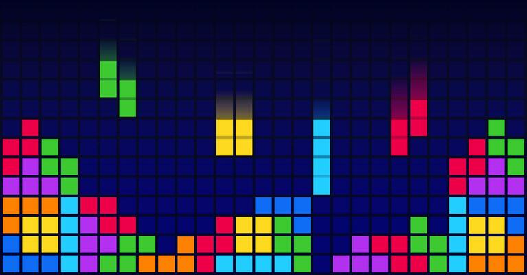 Brick Blocks Game Background Template