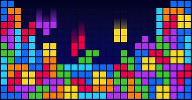 colorful a colorful Brick Blocks Game Background Template vector