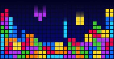 a Brick Blocks Game Background Template vector