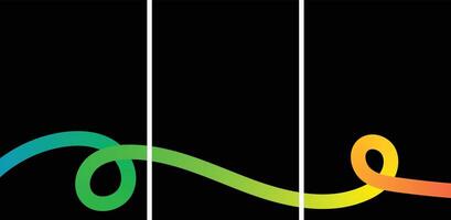 Abstract Background with Color Lines and Gradient. vector