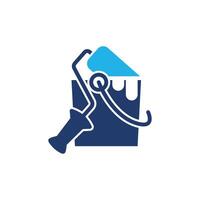 Paint Bucket simple modern colored icon design good for web or mobile app vector