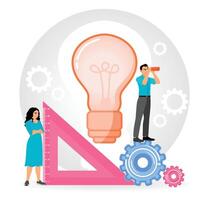 Inspiration for Implementation and Analysis of Results. Using Tools and Collaboration. vector