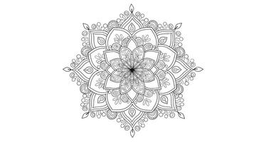 A rangoli design featuring a symmetrical floral pattern with small diya lamps placed around it vector