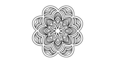 A Mandala Featuring Endless Loop Patterns Twisted Curves and Layered Ovals vector
