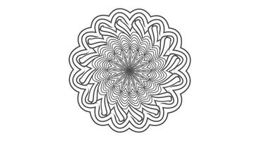 An Optical Illusion Effect Using Curved Geometric Lines, Wavy Patterns and Spirals That Give a Sense of Movement vector