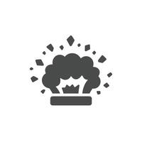 A Solid Representation of an Explosion With Debris, Symbolizing Industrial Accidents and Safety Hazards vector