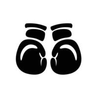 Two boxing gloves icon on a white background vector